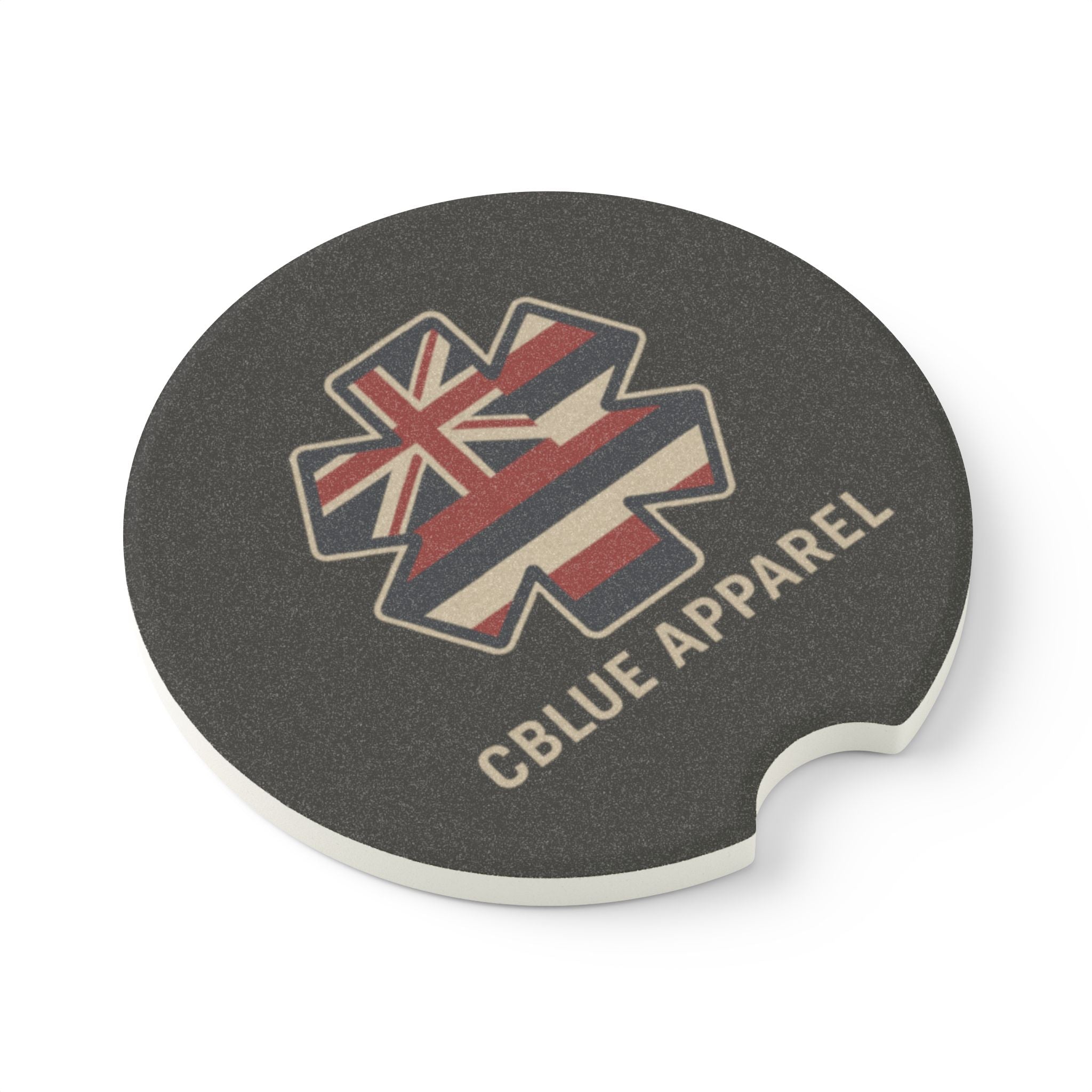 CBlue Apparel – Hawai‘i Flag Star of Life Car Coaster