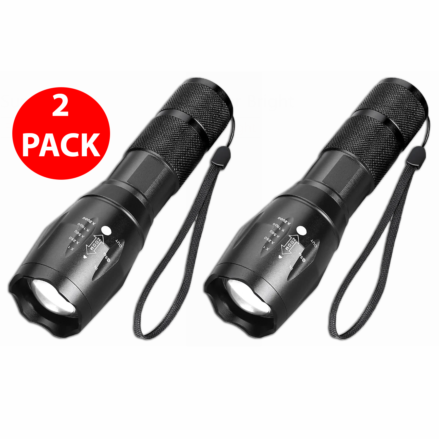 90000LM LED Tactical Flashlight