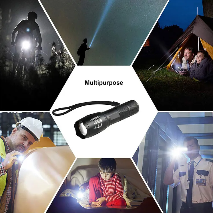 90000LM LED Tactical Flashlight