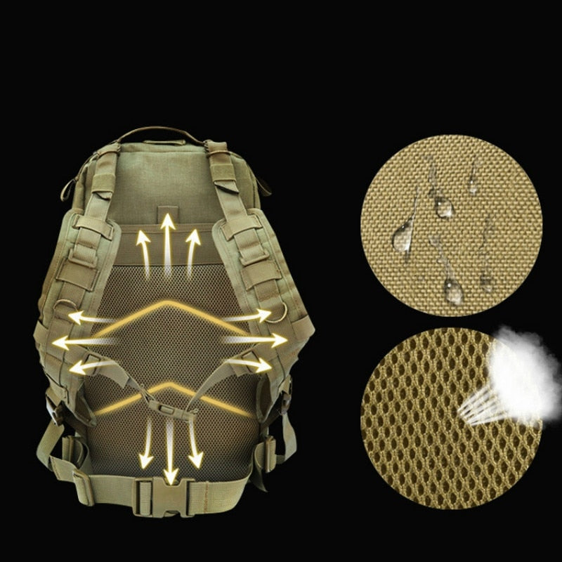 Tactical MOLLE Assault Pack – Mission Ready Backpack 50L/30L