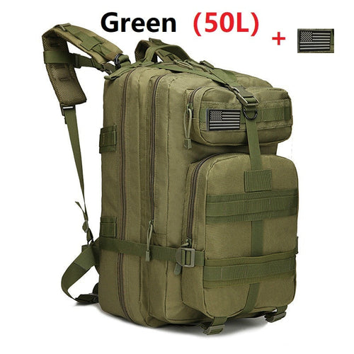 Tactical MOLLE Assault Pack – Mission Ready Backpack 50L/30L