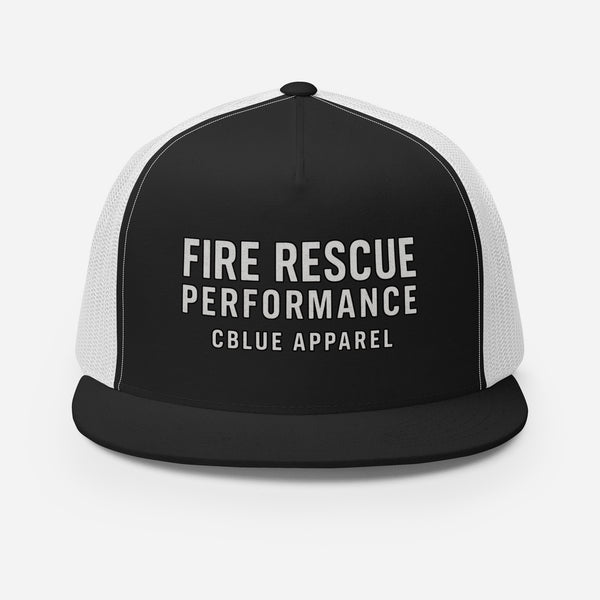 Fire Rescue Performance Trucker Cap — Station Built Series | CBlue Apparel