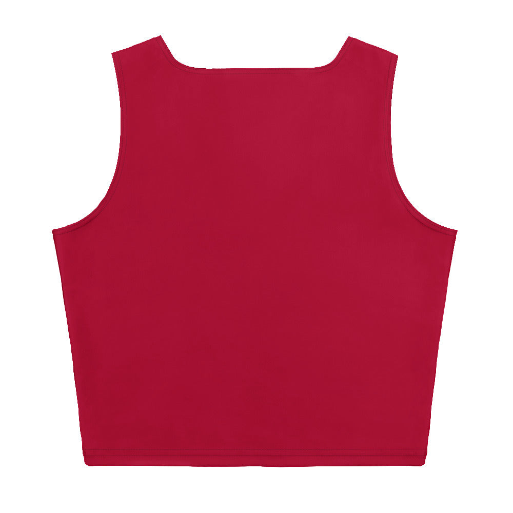 Women's Mission-Ready Crop Top – Crimson Red