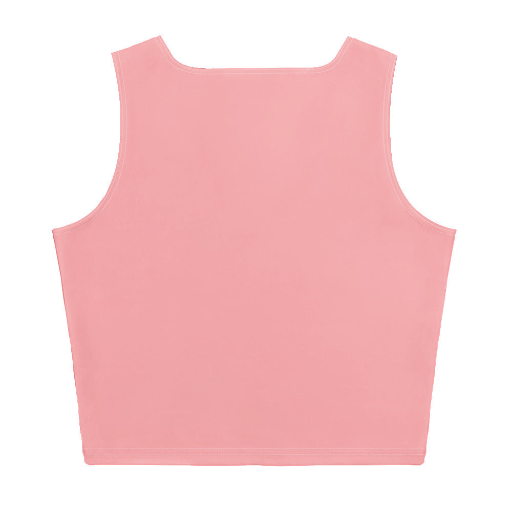 Women’s Mission-Ready Crop Top – Coral Blaze