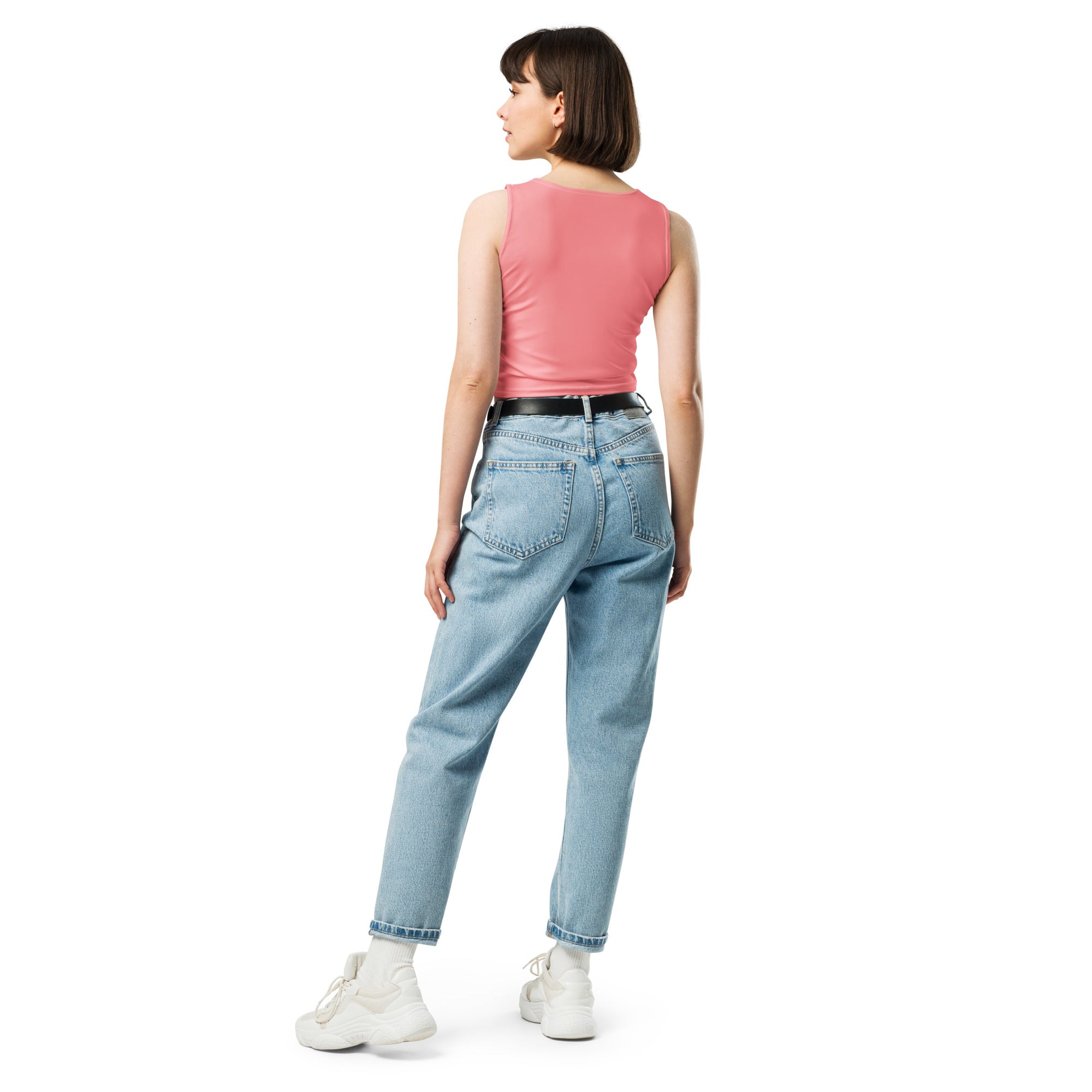Women’s Mission-Ready Crop Top – Coral Blaze