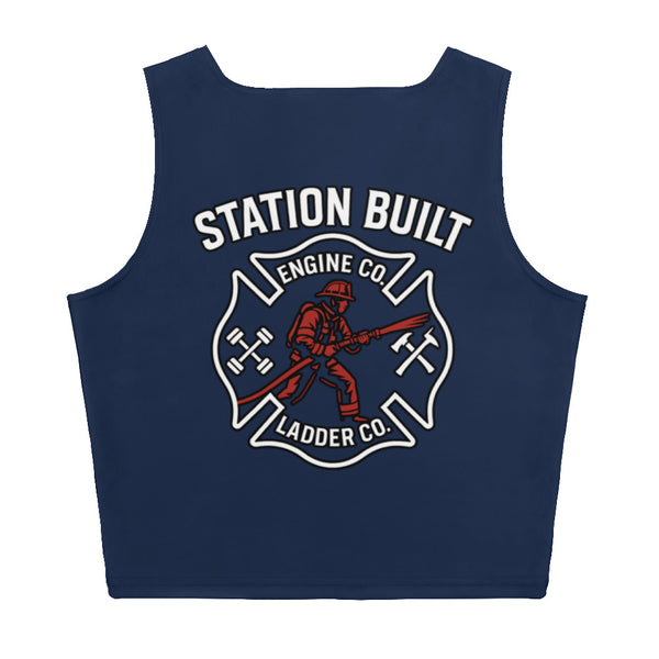 Women’s Station Built Performance Crop Top — Fire Rescue Athletics | Engine & Ladder Co.