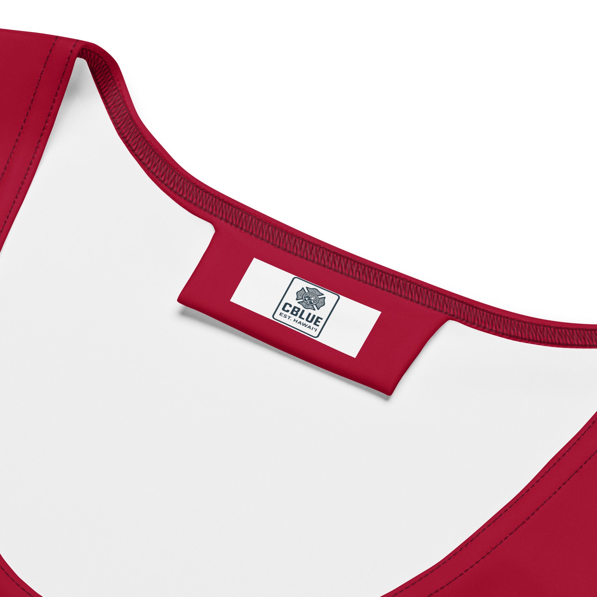 Women's Mission-Ready Crop Top – Crimson Red