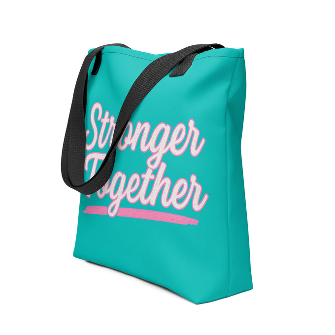 Fundraiser Tote Bag – Stronger Together Edition (Aqua)