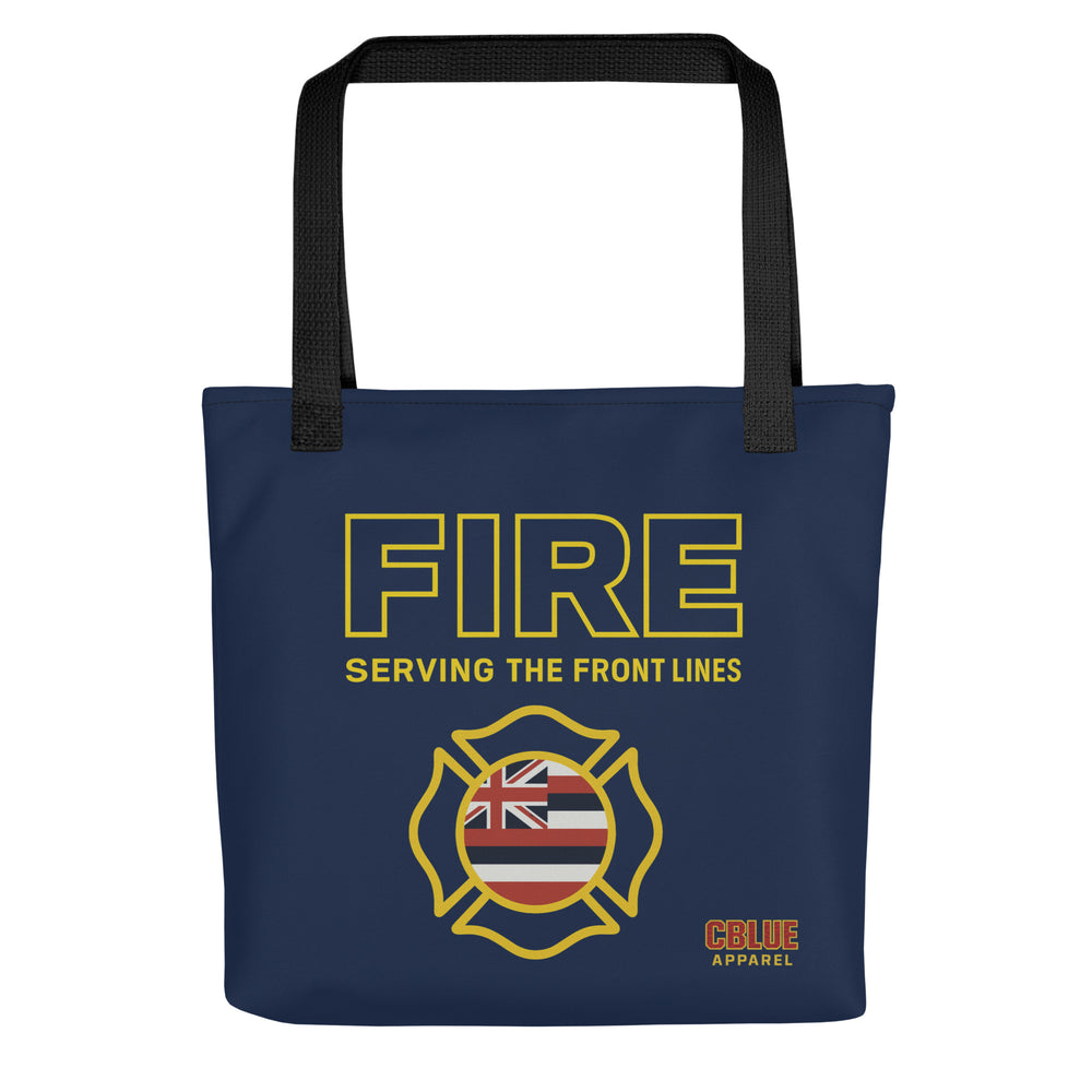 FIRE – Serving the Front Lines Hawaiian Tote Bag