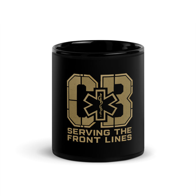 CBLUE Serving the Front Lines Mug — Black