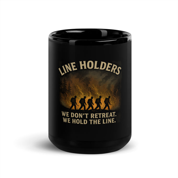 Hold the Line Coffee Mug | Black Gloss