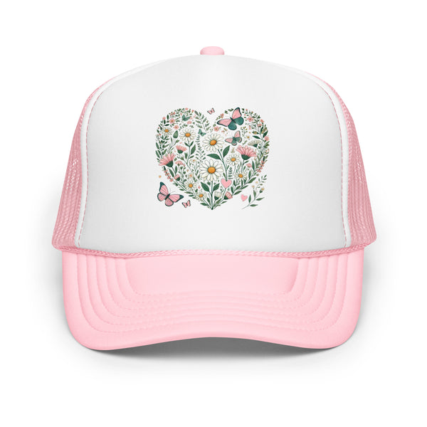Floral Heart Snapback Hat | Off Duty Collection — CBLUE