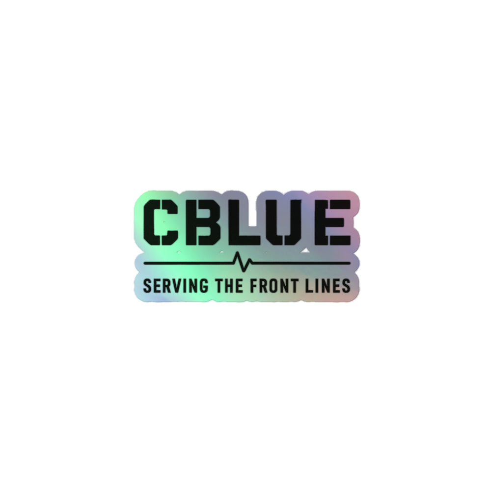 CBLUE Serving the Front Lines Holographic Sticker – 3x3, 4x4, & 5x5
