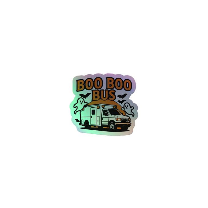 CBlue “Boo Boo Bus” Holographic Sticker – Limited Halloween Edition