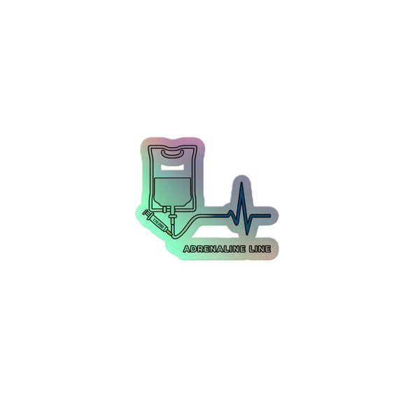 Adrenaline Line Holographic Sticker | IV Push Gear Decal