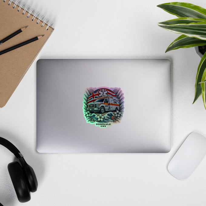Honolulu EMS Holographic Sticker – Ambulance Design