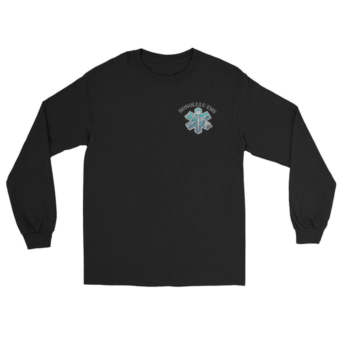 Honolulu EMS Long Sleeve Tee – Full Back Ambulance Design