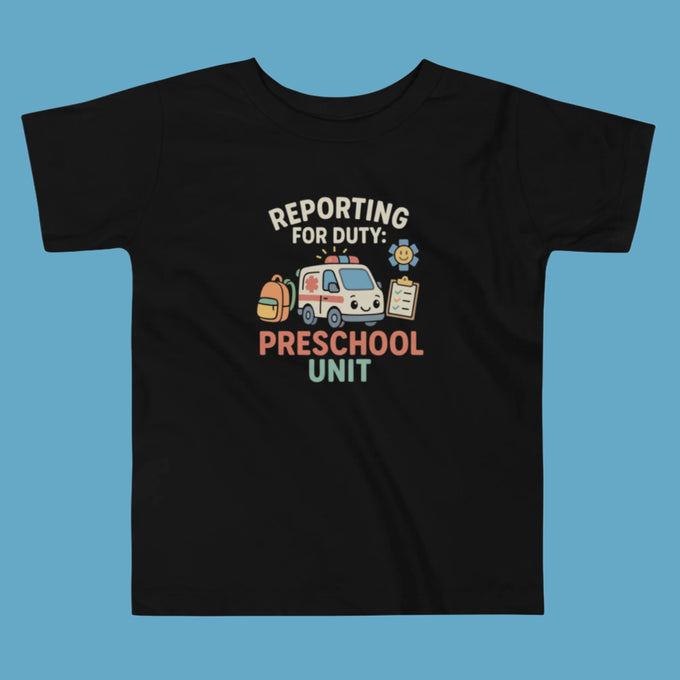 Preschool Unit Toddler Tee – Reporting for Duty