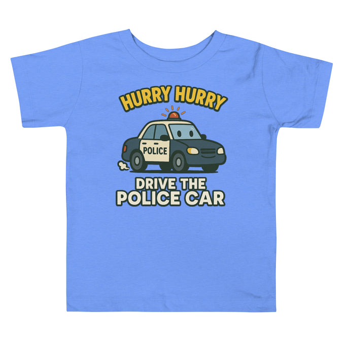 Drive the Police Car – Toddler Law Enforcement Tee