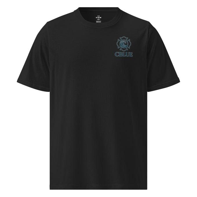 CBlue Crest Performance Tee – Athletic Grey