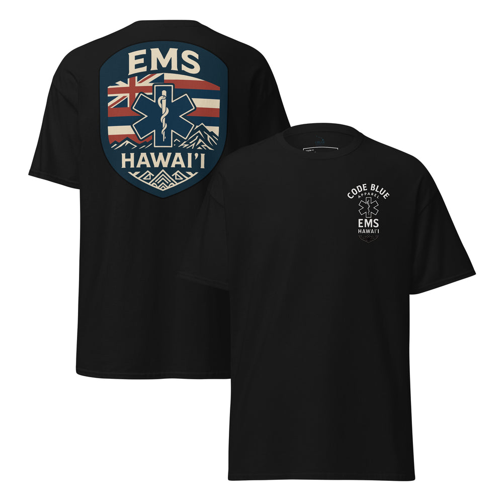 Hawai‘i EMS Shield T-Shirt – CBlue Edition