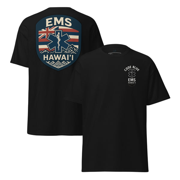Hawai‘i EMS Shield T-Shirt – CBlue Edition