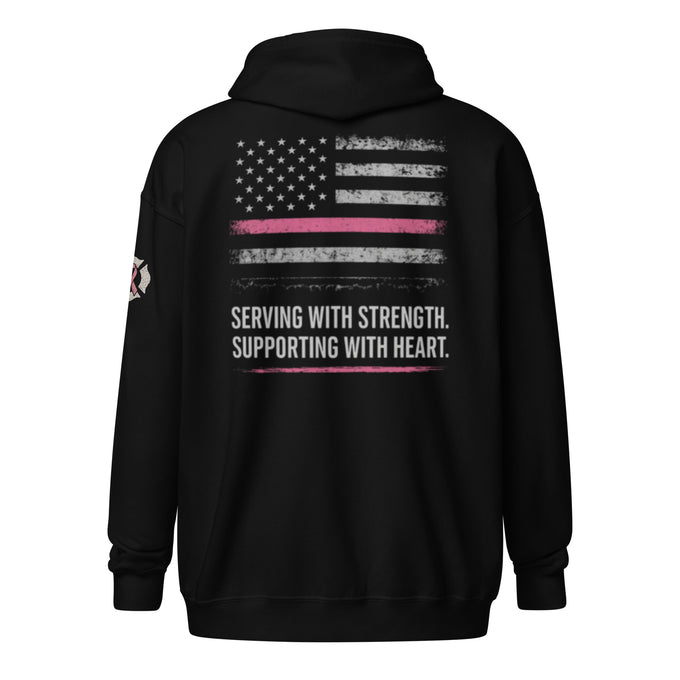Fire Fundraiser Zip Hoodie – Flag Edition