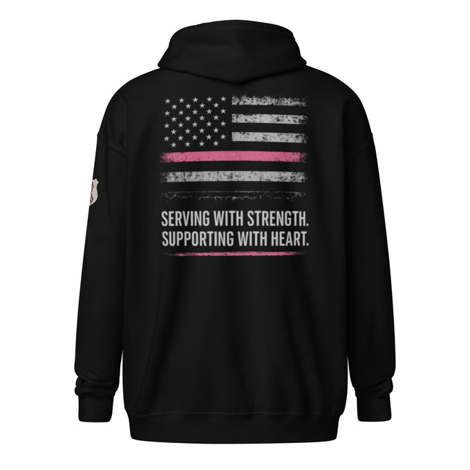 Law Enforcement Fundraiser Zip Hoodie – Flag Edition