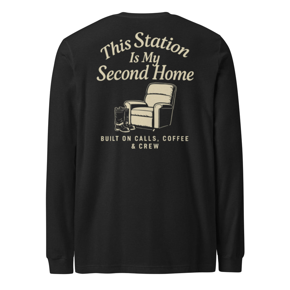 Second Home Co. Long Sleeve — Firehouse Lounge Shirt | Built on Calls, Coffee & Crew