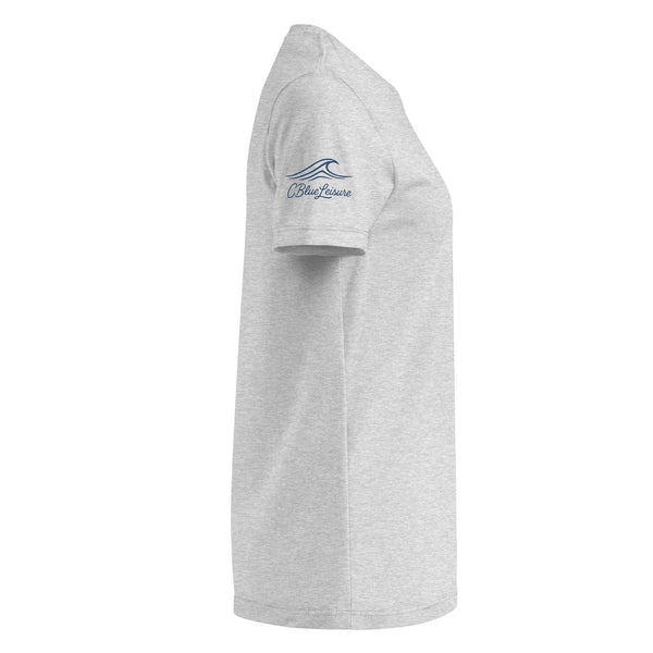 CBlue Leisure Minimal Wave Women’s Tee – Clean, Quiet, Coastal