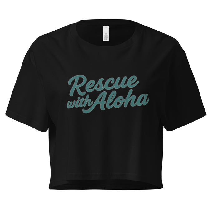 Rescue with Aloha Women’s Crop Tee – Island Strong. Street Ready.