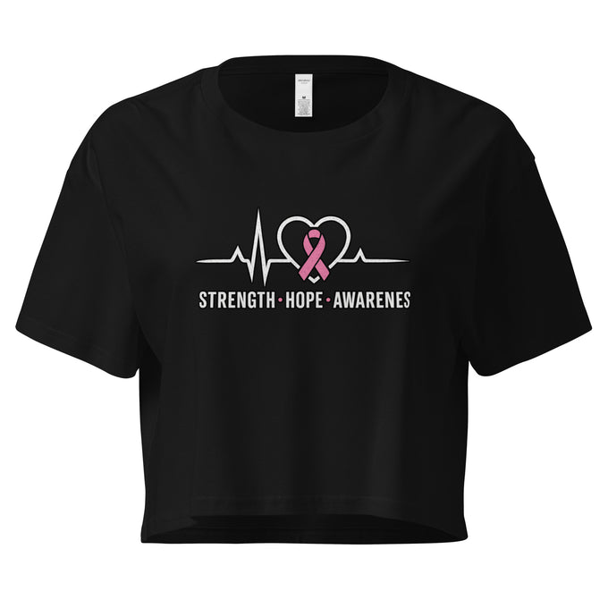 Fundraiser Women’s Crop Tee – Heart EKG Edition