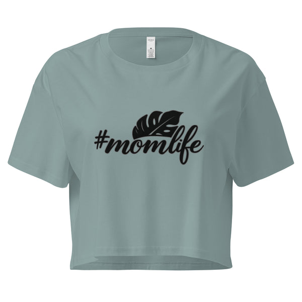 #MomLife Crop Tee
