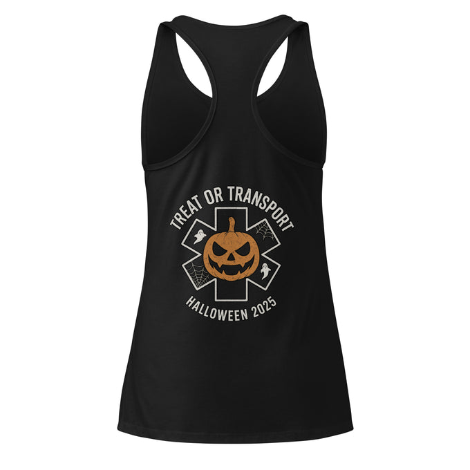 Treat or Transport Women’s Racerback Tank – Halloween 2025 Limited Edition