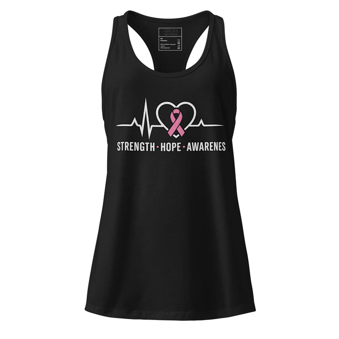 Fundraiser Women’s Racerback Tank – Heart EKG Edition