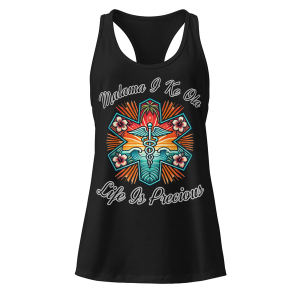 MĀLAMA I KE OLA WOMEN’S RACERBACK TANK