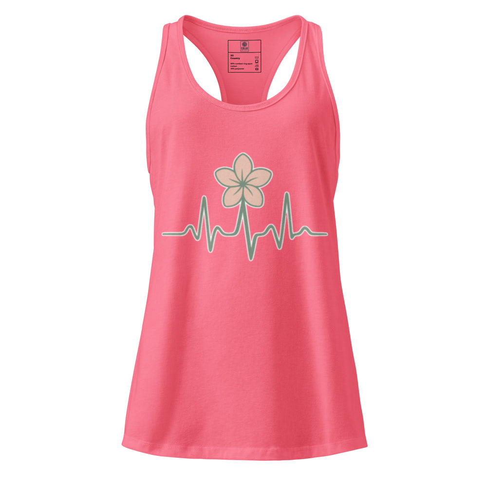 Aloha Pulse Women’s Racerback Tank – Where Strength Meets Island Flow