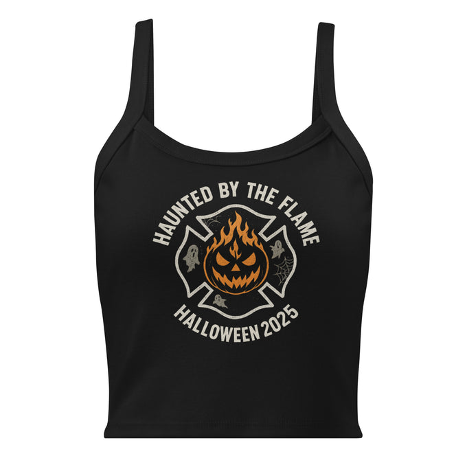 Haunted by the Flame Women’s Ribbed Crop Tank – Halloween 2025 Limited Edition