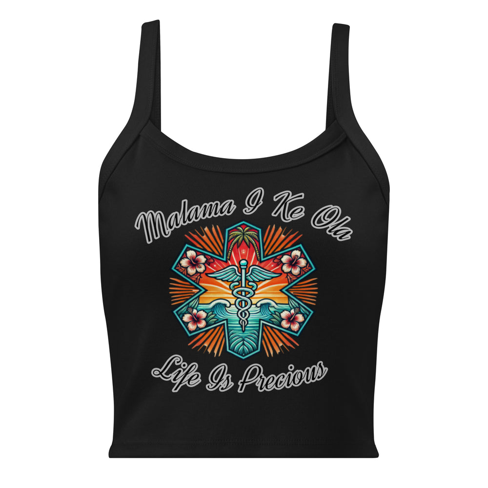 MĀLAMA I KE OLA MICRO-RIB CROP TANK