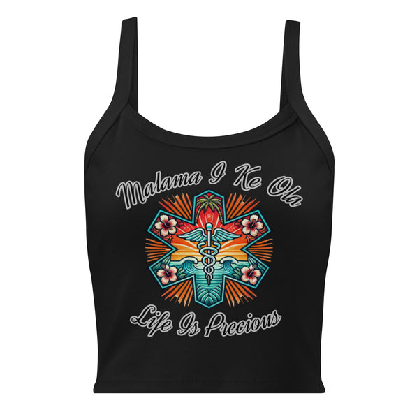 MĀLAMA I KE OLA MICRO-RIB CROP TANK