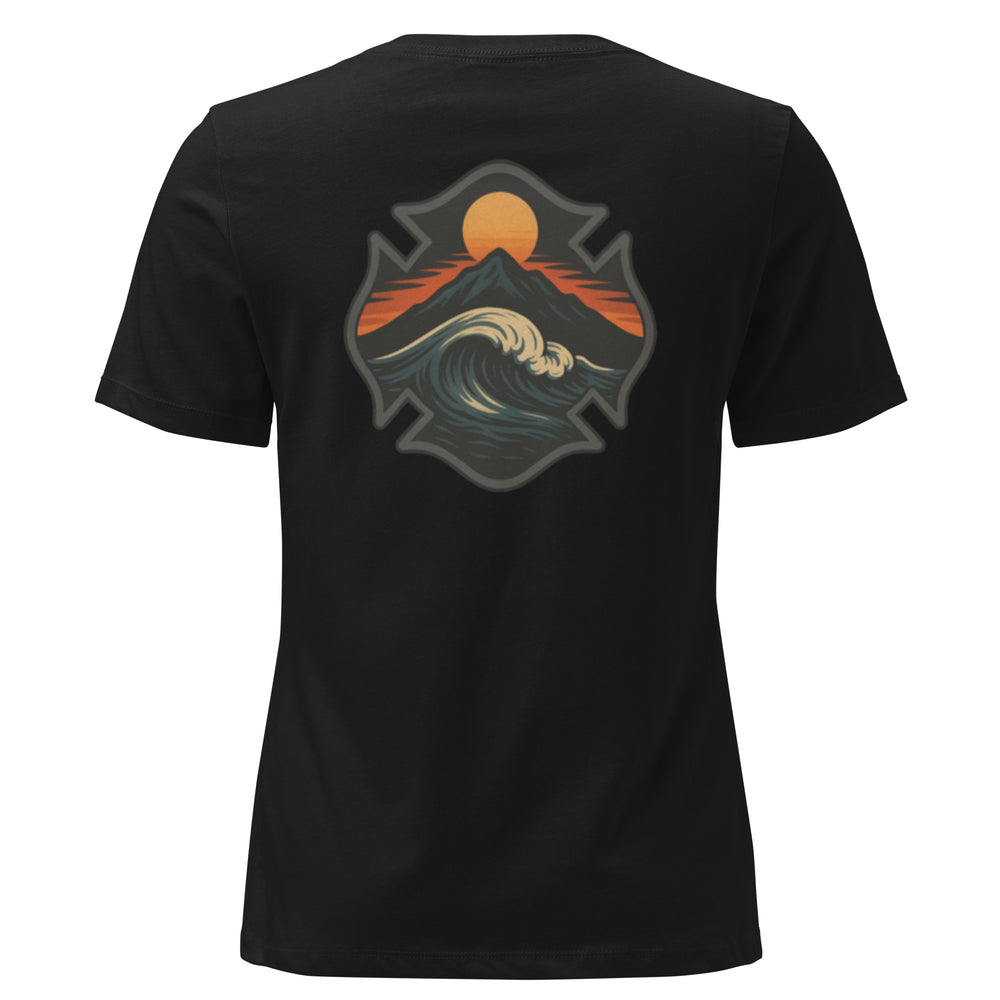 Sunset Surge Women's Tee – CBlue Essentials Series