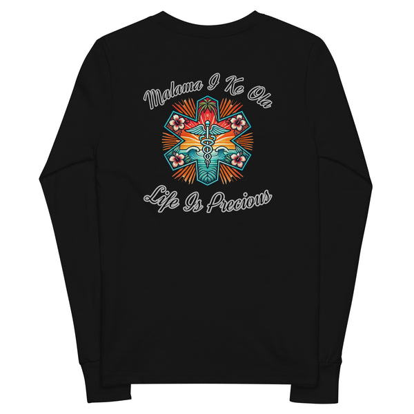 MĀLAMA I KE OLA LONG YOUTH SLEEVE TEE