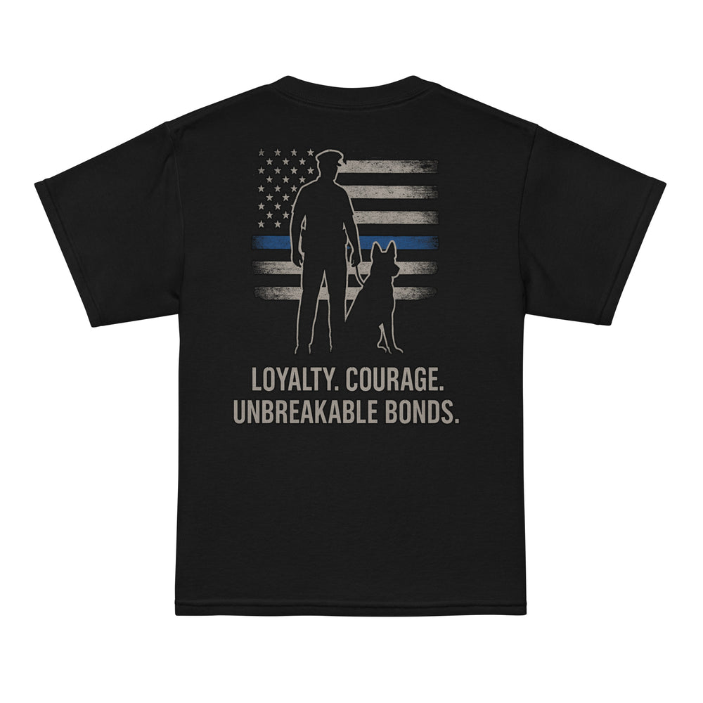Loyalty & Courage Tee – LEO K9 Partners Collection (Youth)